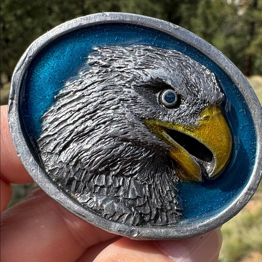 VTG Bergamot Brass Works Eagle Belt Buckle 2”